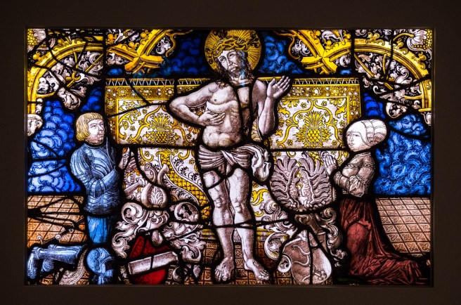 Maleri fra 1500-tallet som viser grev Ludwig av Arnstein og Gyda